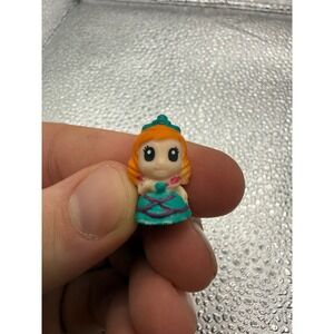 Miniature Princess Figure Orange Hair Teal Dress Collectible Toy